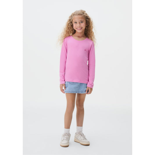 Girls' Basic Long Sleeve Top with Patch - Hering Kids