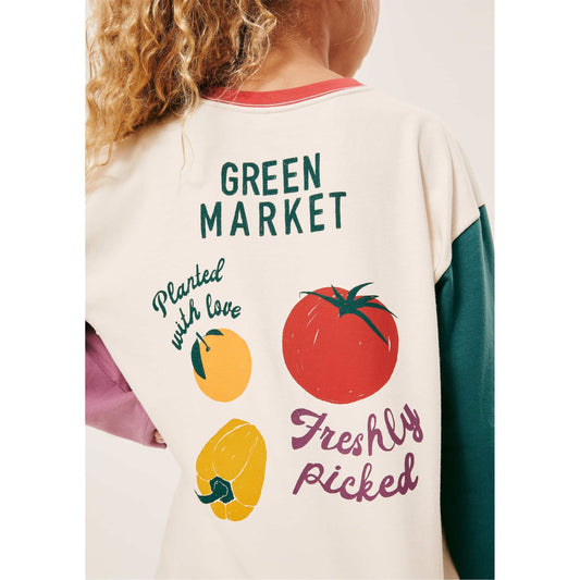 Camiseta unisex de manga larga para niños con estampado de Hering + Renata Vanzetto