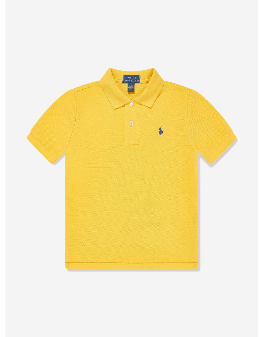 Boys' Yellow Logo Polo Shirt
