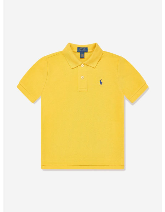 Boys' Yellow Logo Polo Shirt