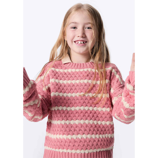 Jersey de punto con textura para niña