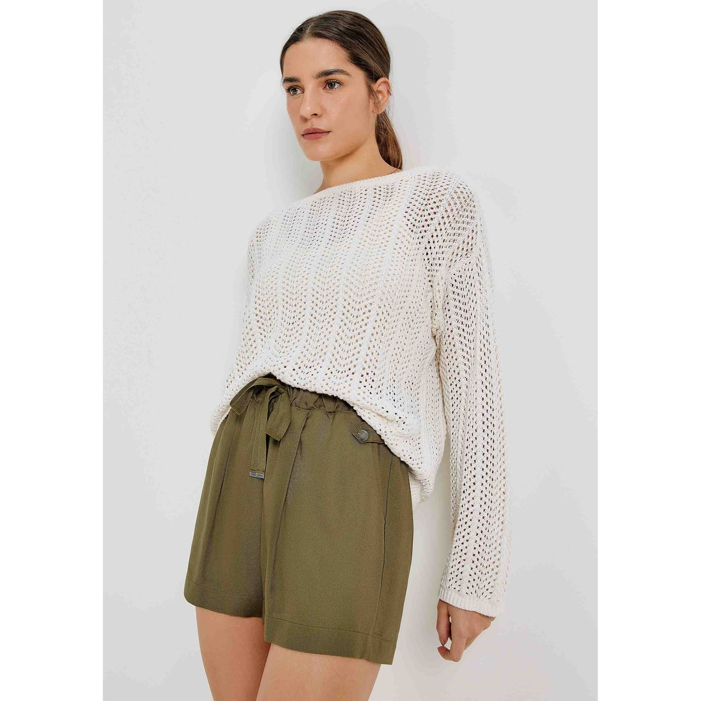 Pantaloncini da uomo Basic a vita media in viscosa