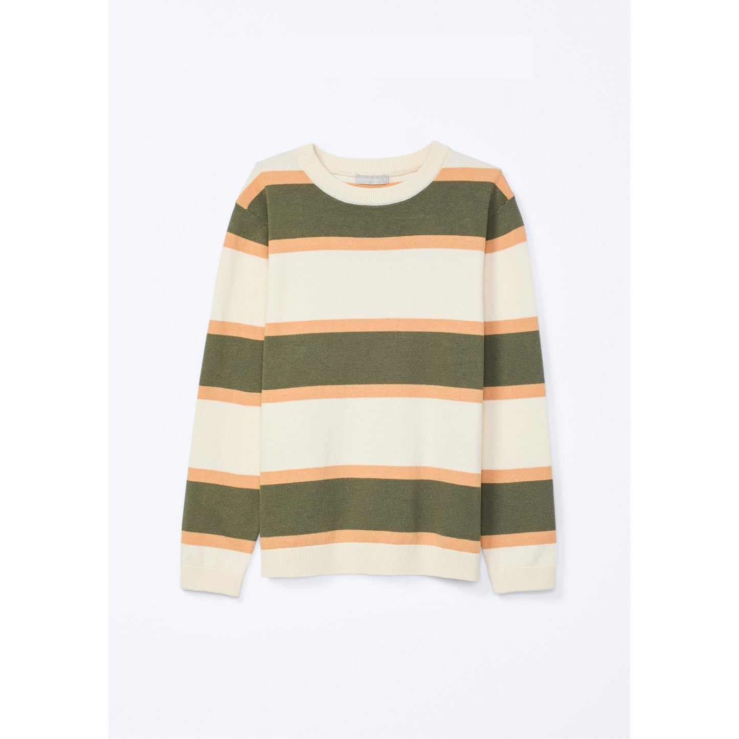 Maglione a maglia a righe da ragazzo