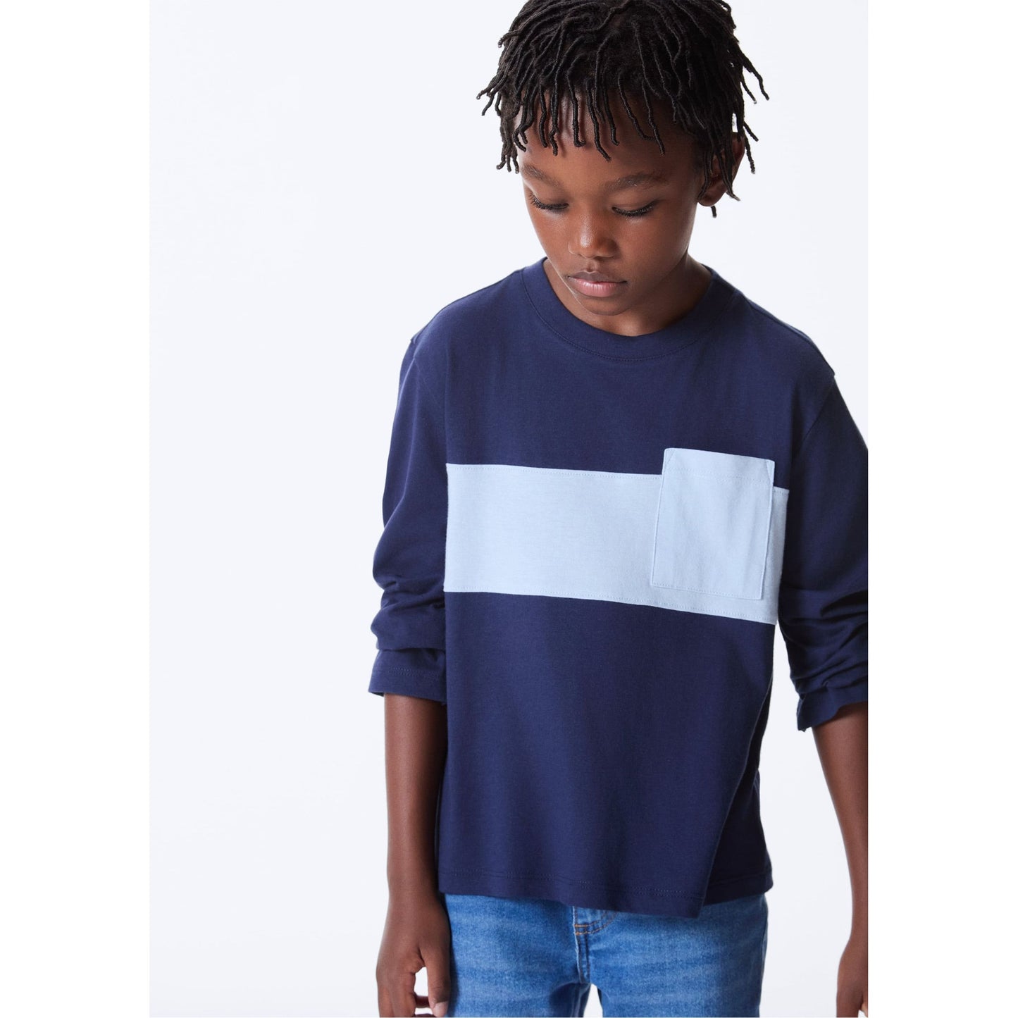 Maglietta con pannello frontale Comfort da ragazzo