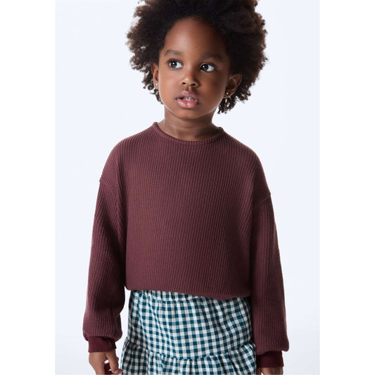 Top a girocollo da bambina