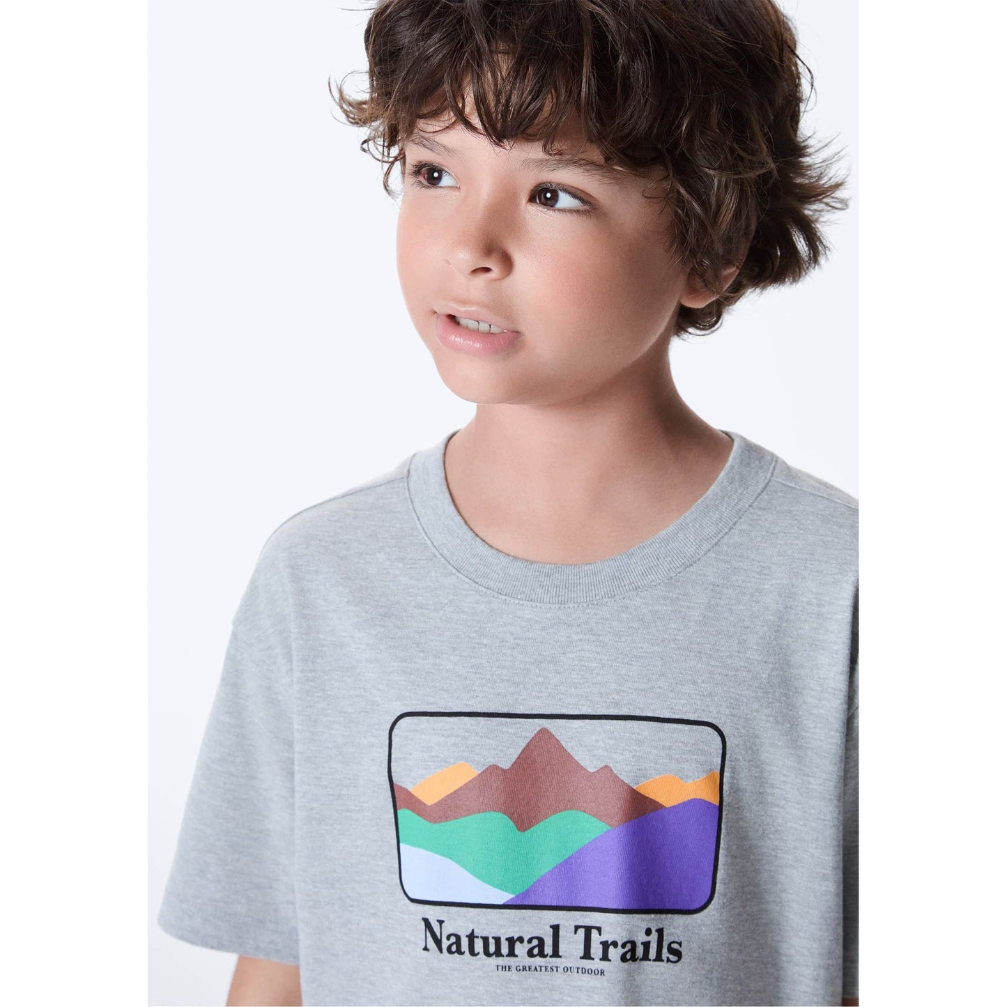 Maglietta stampata oversize da ragazzo