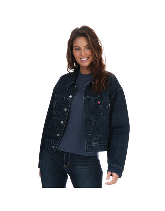 Giacca Levi's New Heritage Trucker da donna in viola