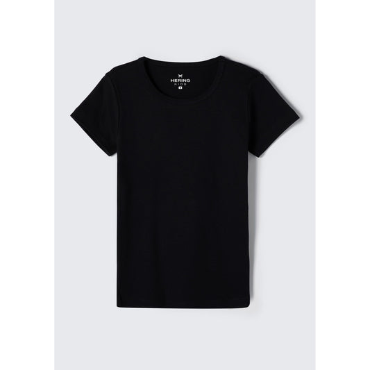 Girls' Basic Short Sleeve Slim Ribbed T-Shirt