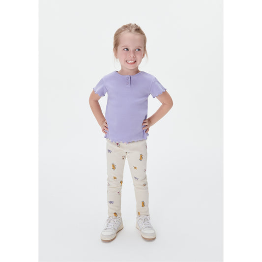 Top de volantes para niña pequeña