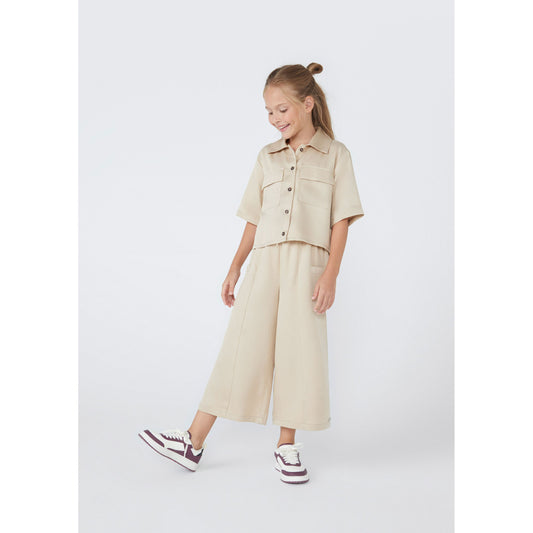 Girls' Wide-Leg Lyocell Pants