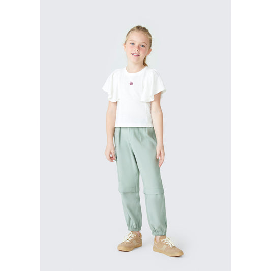 Girls' Jogger Pants in Fabric