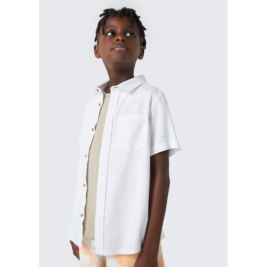 Boys' Short Sleeve Linen Shirt