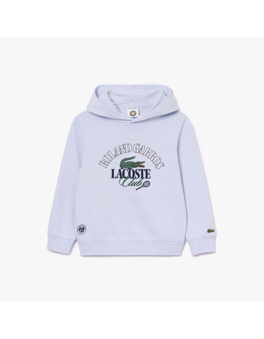 Felpa con cappuccio Lacoste Juniors Roland-Garros Edition Blu Ragazzo