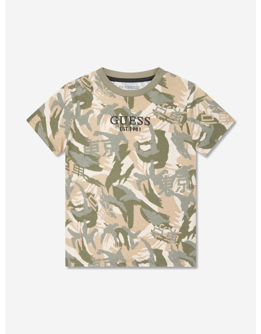 Boys' Green Desert Print T-Shirt