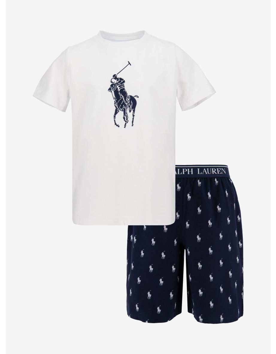 Ralph Lauren Boys' Navy Short Pajama Set