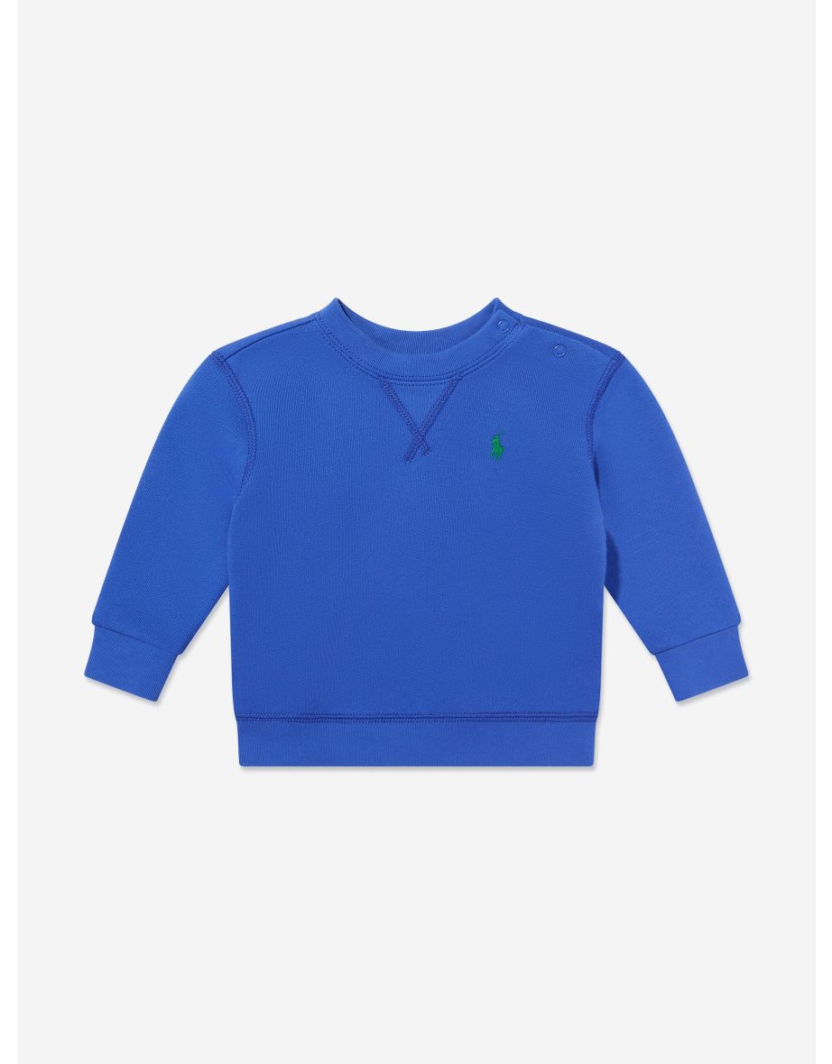 Felpa con logo da bambino - Blu