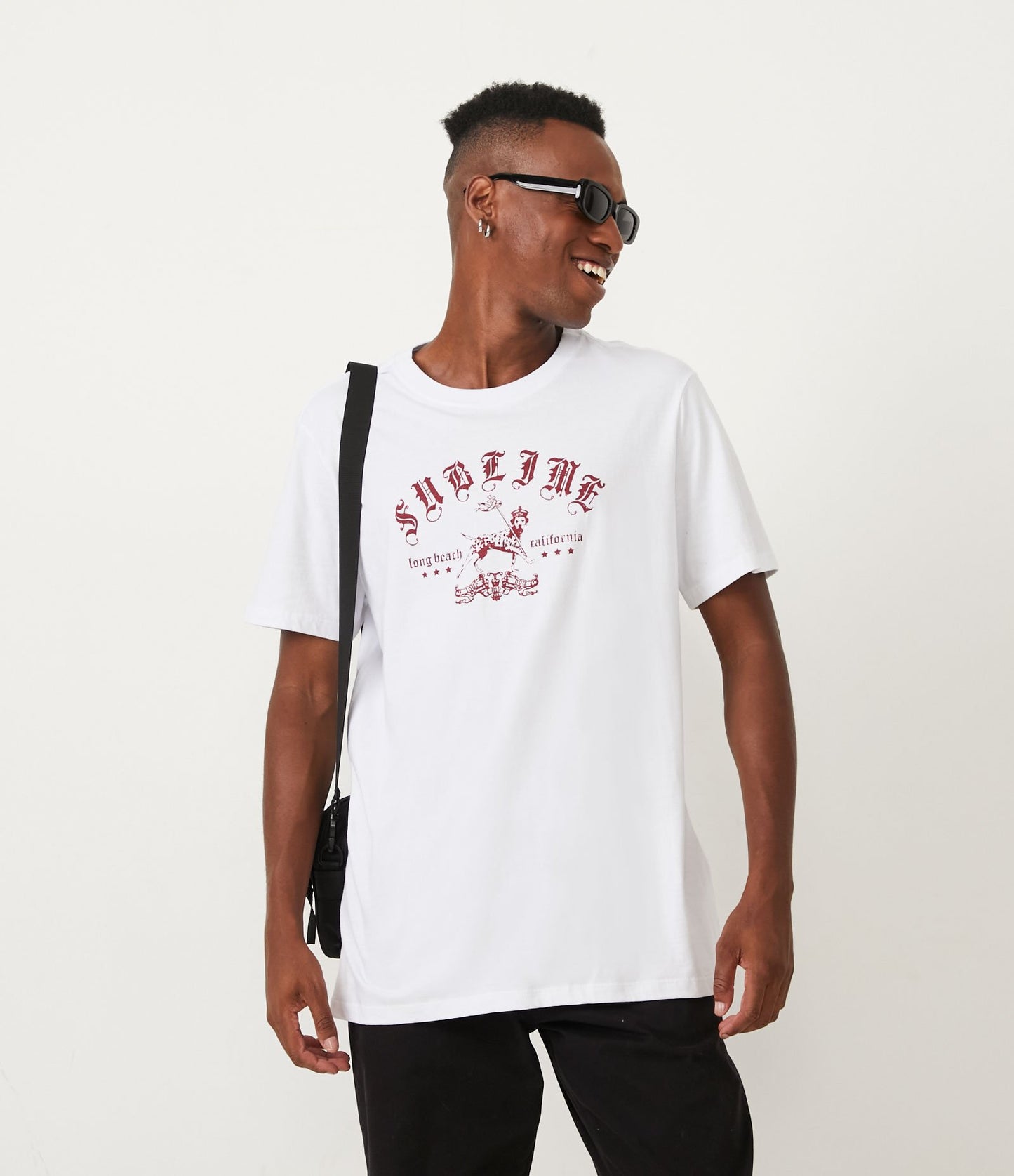Camiseta Comfort em malha macia com estampa Sublime White