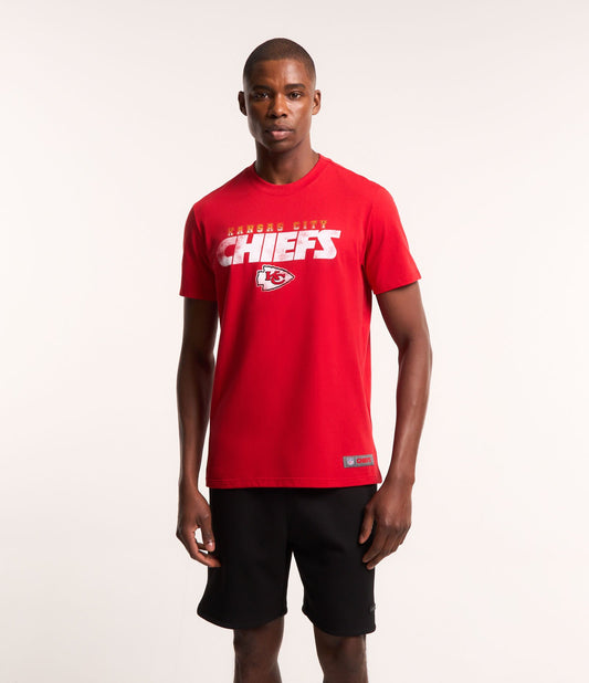 Comfort Cotton T-Shirt with NFL Chiefs Print in Red