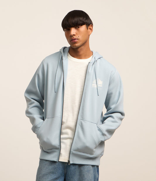 Sudadera azul con estampado de letras