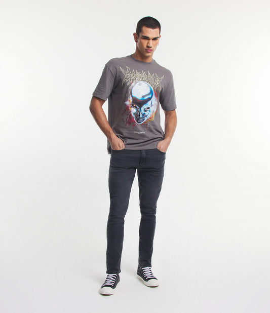 Jeans skinny elasticizzati lavati neri