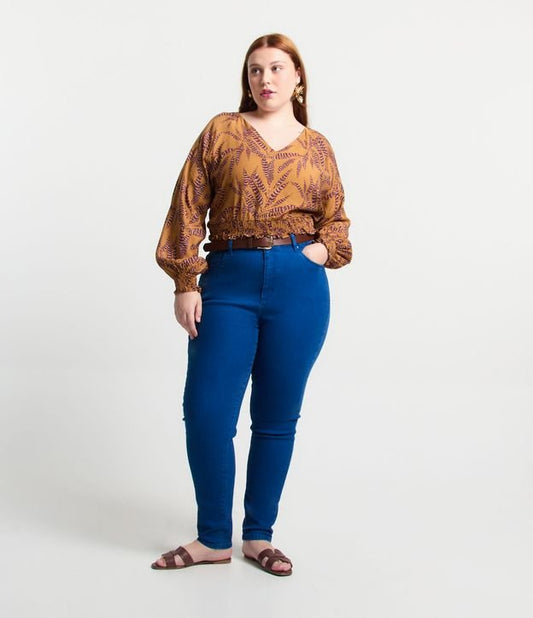 Jeans skinny con elastan, Curve e taglie forti, blu