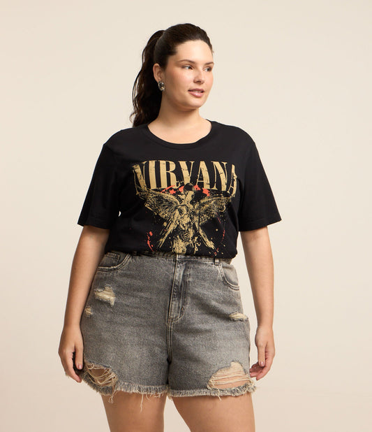 Jeans boyfriend Curve & Plus Size con lavaggio scuro e dettagli