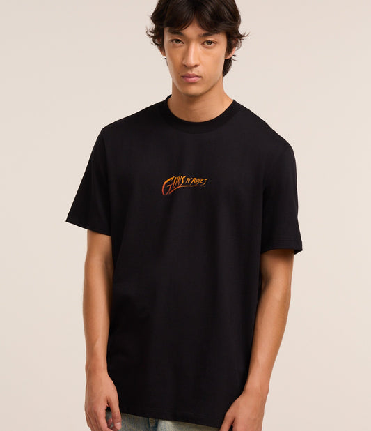 Maglietta Comfort in cotone con disegno teschio Guns N' Roses - Nero