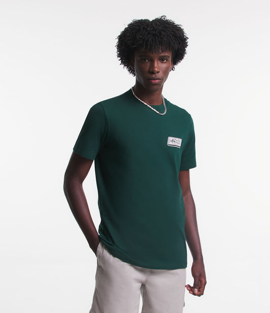 Dark Green Regular Fit T-Shirt with Paradise Supply Tag