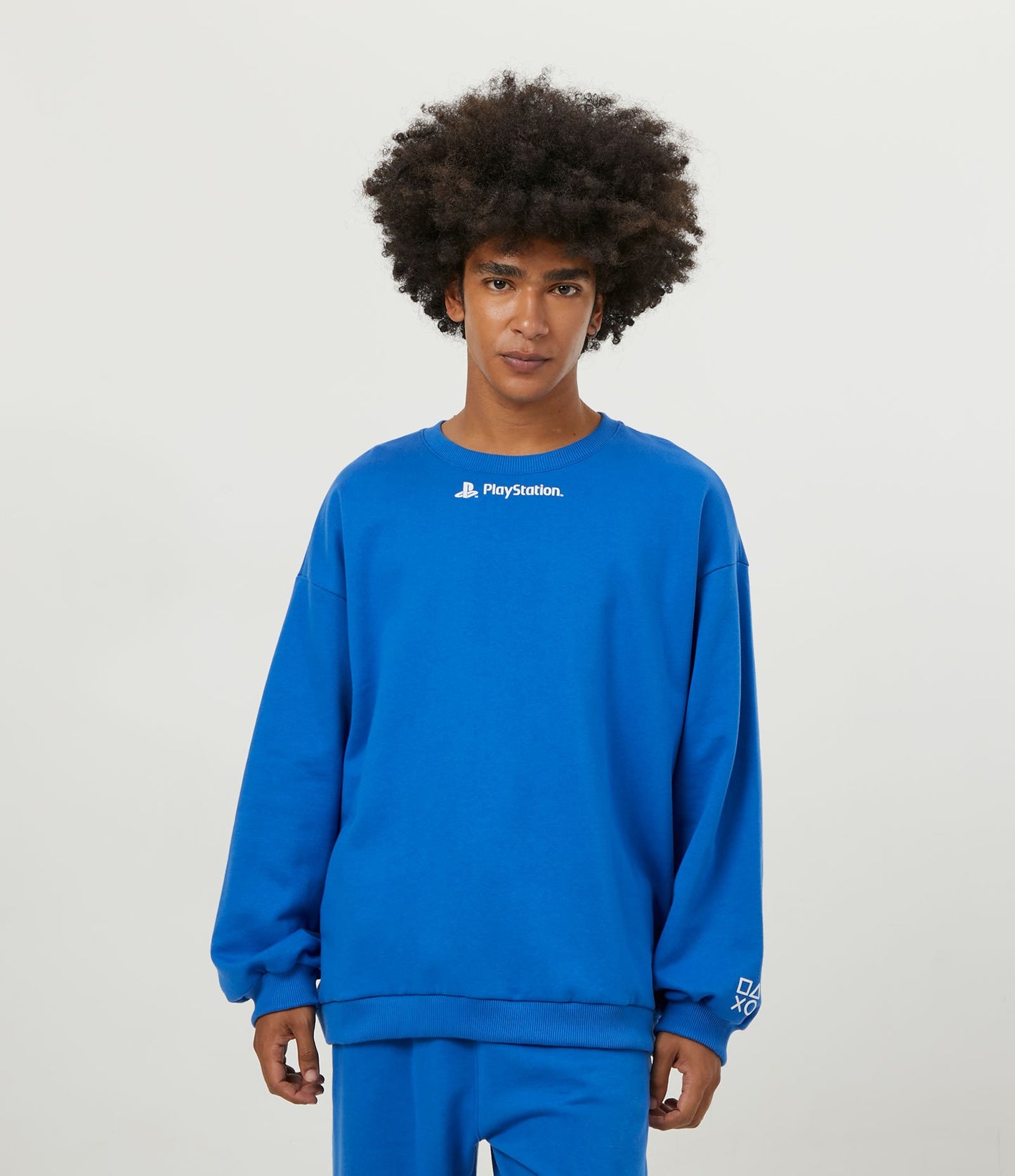 Closed Sweatshirt in Blue PlayStation Print