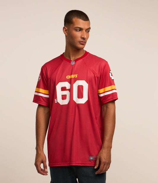 NFL Chiefs Red American Football Sportcore T-Shirt with Print