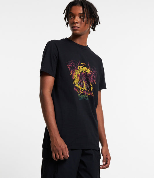 Camiseta Regular Fit de algodão com estampa RPG Dungeons and Dragons em preto