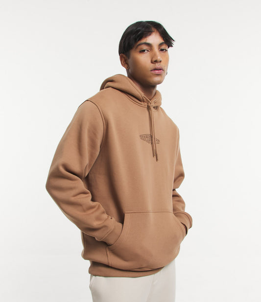 Sudadera Comfort Marrón con Estampado Expedición