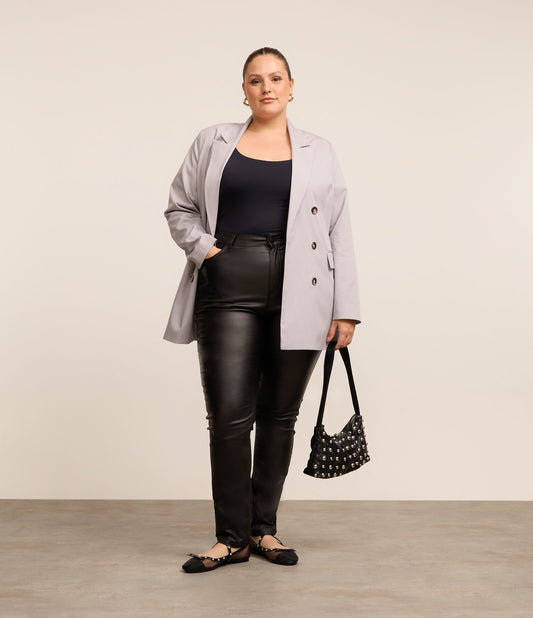 Pantaloni skinny bengalesi rivestiti Curve & Plus Size Nero