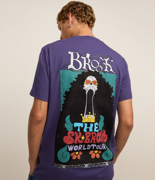 Maglietta in cotone comfort con stampa viola One Piece