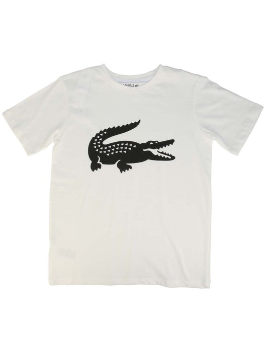 Boy's Lacoste SPORT Tennis Oversized Crocodile T-Shirt in White