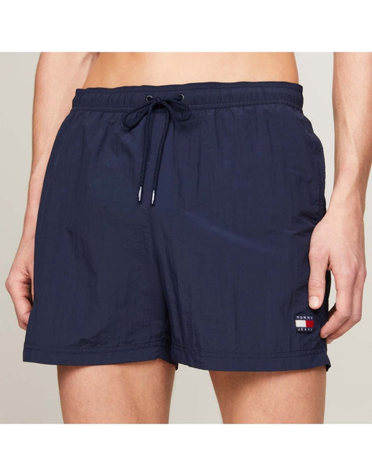 Calção de banho masculino Tommy Hilfiger Crinkle Nylon - Azul