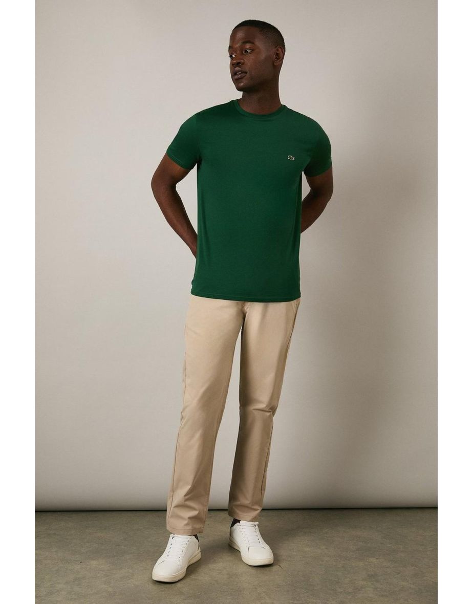 Camiseta de algodão Pima em verde