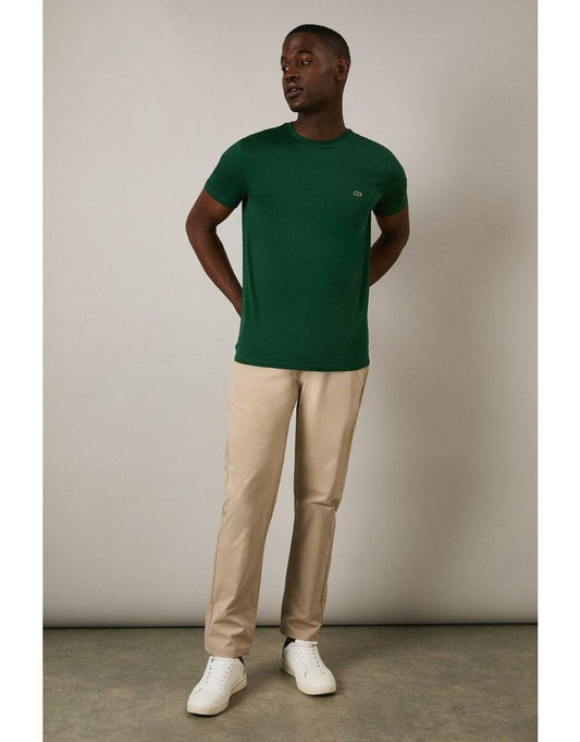 Camiseta de algodão Pima em verde