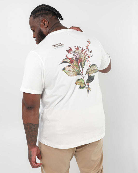 Men's Plus Size "Focus On The Moment" White T-Shirt | Original Plus by Riachuelo