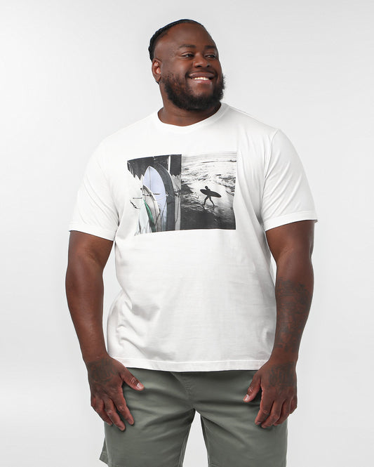 Camiseta masculina plus size White Surfer | Original Plus da Riachuelo