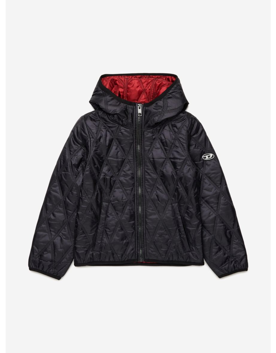 Diesel Bambini Giacca trapuntata nera
