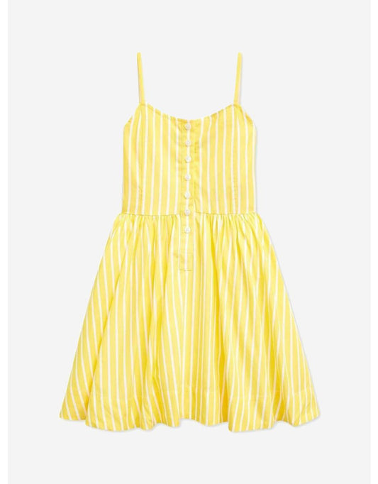 Girls' Striped Cotton Dress