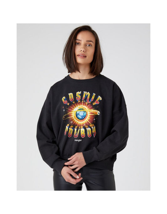 Sudadera de algodón estampada