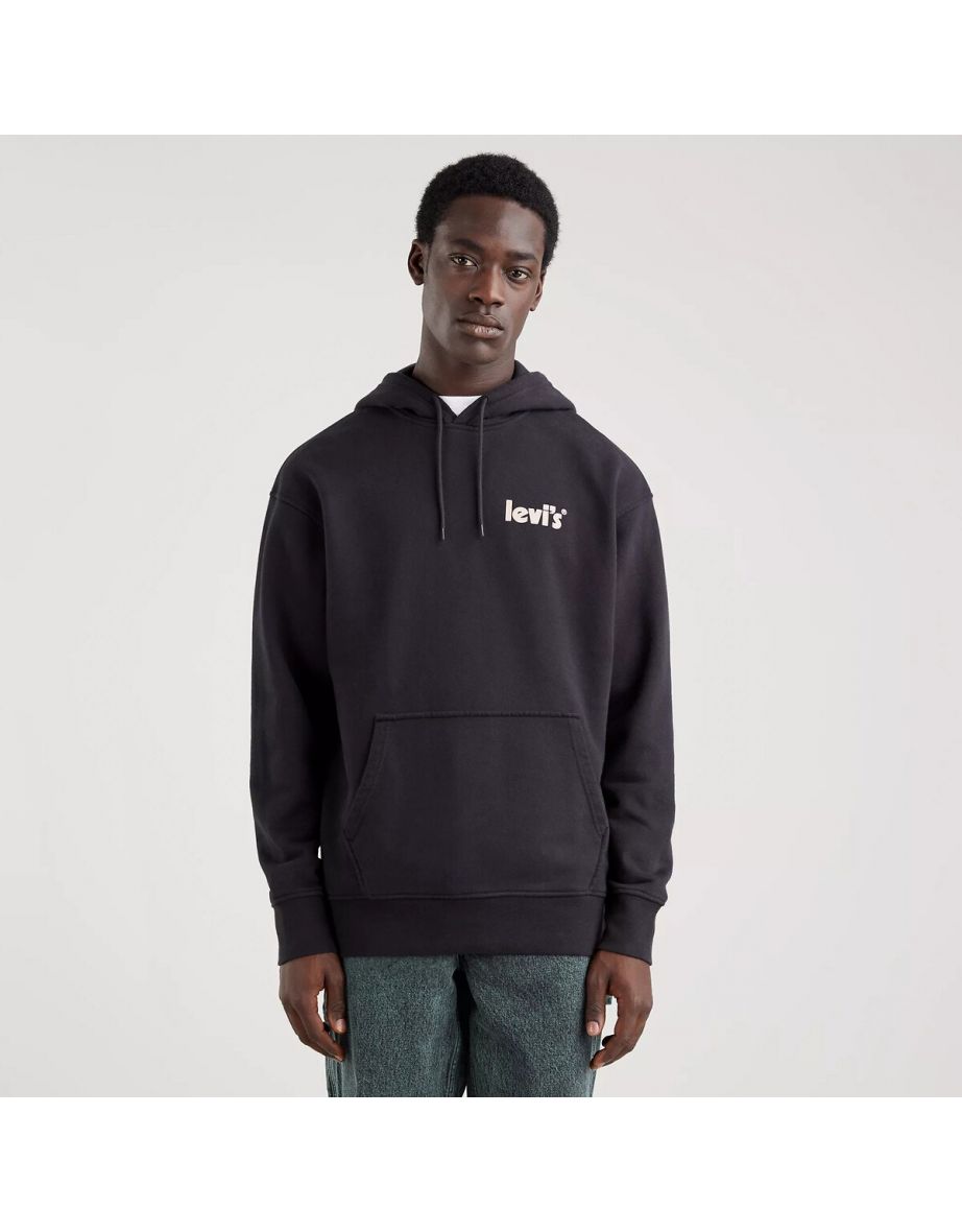 Sudadera con Capucha de Algodón con Logotipo Iridiscente Póster Impreso