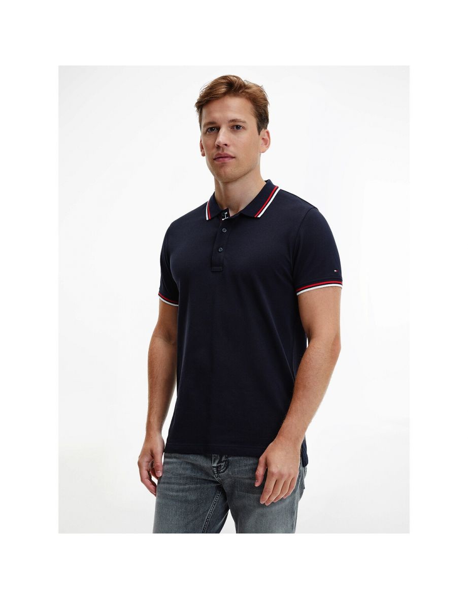 Polo Slim Fit de algodón piqué con punta