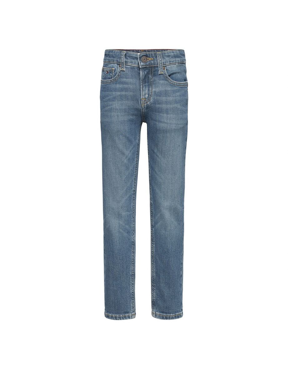 Jeans Slim Fit de cintura média para idades entre 10 e 16 anos