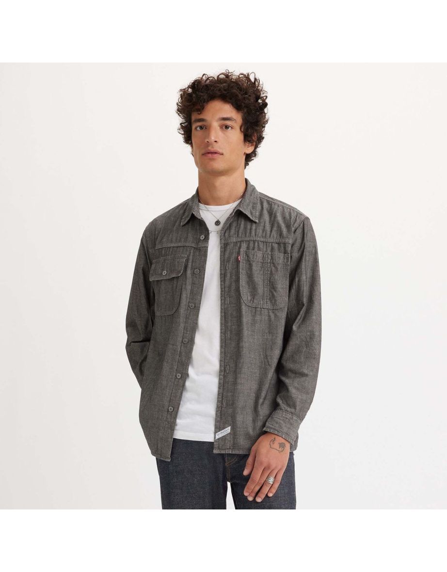 Camisa Levi's Auburn Worker negra para hombre