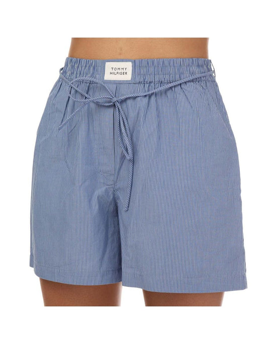 Pantaloncini Tommy Hilfiger da donna a righe blu