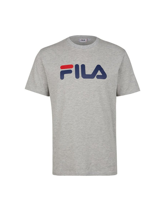 Camiseta de algodón con gran logotipo impreso y mangas cortas