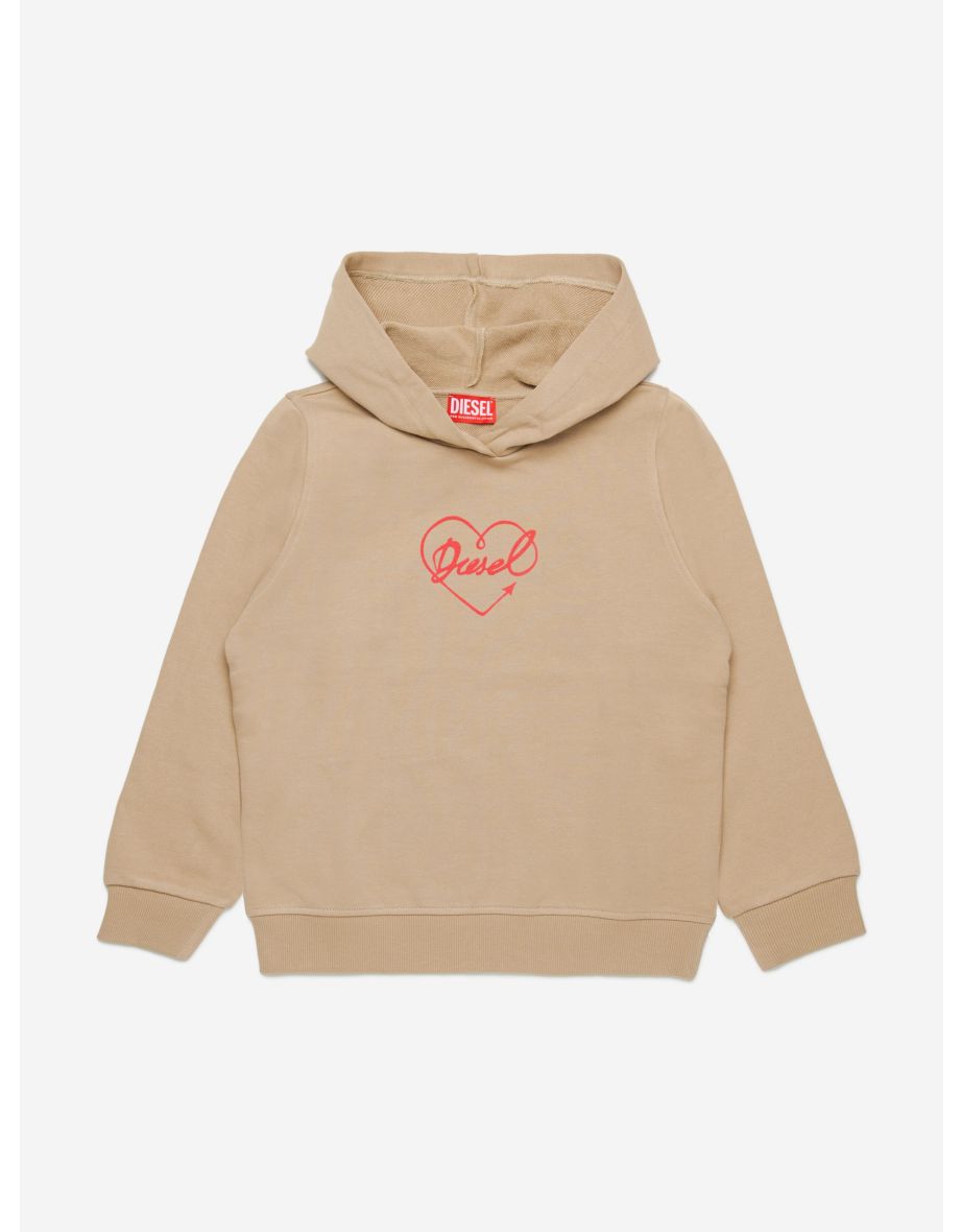 Sudadera con capucha Diesel Niña Beige Siddy Logo